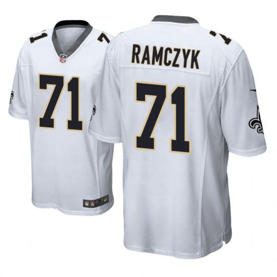 Men New Orleans Saints #71 Ryan Ramczyk Nike White Game NFL Jersey->new orleans saints->NFL Jersey